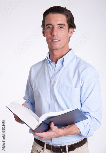 Photo: Man reading Man reading