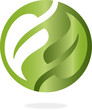 Logo, 3D, Blätter, Bio, Energie