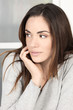 Portrait of cute young woman
