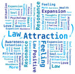 Loi de l'Attraction - Nuage de Mots en anglais