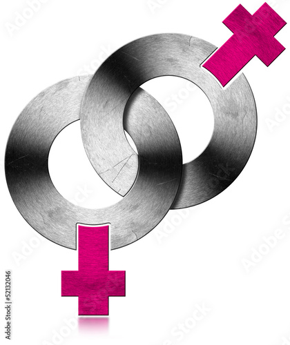 Illustration: Gay Female Metal Symbols Gay Female Metal Symbols