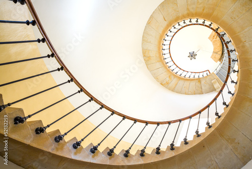 Creating A Classy Bar Cart Fotobehang Trappen - Spiral staircase - Foto4art.be