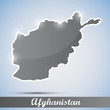 shiny icon in form of Afghanistan