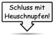 Vektor: Schluss mit Heuschnupfen Schluss mit Heuschnupfen