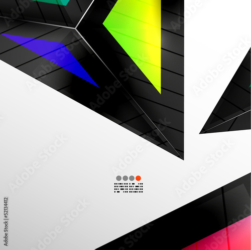 Vector: Abstract 3D Geometrical Design Abstract 3D Geometrical Design
