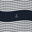 Vector background with nautical rope