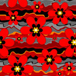 Vector: Poppy seamless pattern Poppy seamless pattern