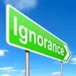 Illustration: Ignorance concept. Ignorance concept.