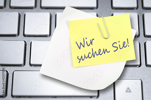 Photo: Wir suchen Sie Wir suchen Sie