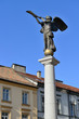 Statue of Angel, an artistic district in Vilnius, Lithuania