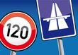 Tempolimit, Tempo 120 Autobahn Schild