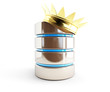 Illustration: database gold crown database gold crown