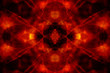 Red and black kaleidoscope background