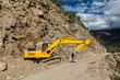 Road reconstruction in mountains Himalayas