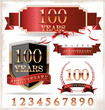 Anniversary golden label