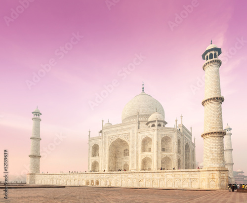 Photo: Taj Mahal on sunrise sunset, Agra, India Taj Mahal on sunrise sunset, Agra, India