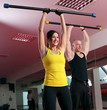Photo: Young caucasian couple working out Young caucasian couple working out