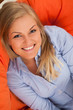 Photo: Young blond woman smiling Young blond woman smiling