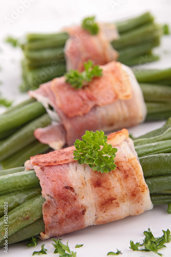 Photo: green bean wrapped in bacon green bean wrapped in bacon