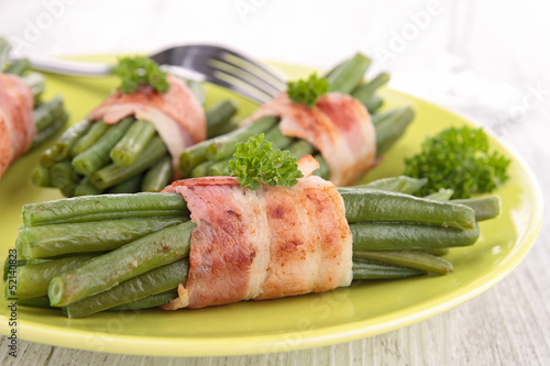 Photo: green bean wrapped in bacon green bean wrapped in bacon