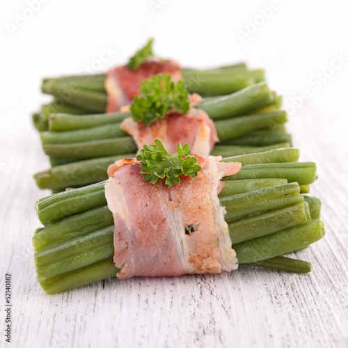 Photo: green bean wrapped in bacon green bean wrapped in bacon