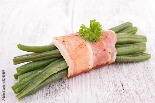 Photo: green bean wrapped in bacon green bean wrapped in bacon