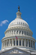 Washington DC Capital on deep blue sky background