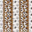 African style seamless with cheetah skin pattern