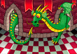 Inside the castle with dragon.