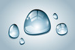 Blue Water Drops