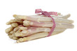 white asparagus on a bright background