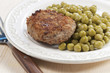 Photo: Cutlet with green peas Cutlet with green peas