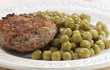 Photo: Cutlet with green peas Cutlet with green peas