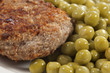Photo: Cutlet with green peas Cutlet with green peas