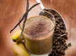 Foto: drink smoothie with coffee banana and vanilla drink smoothie with coffee banana and vanilla