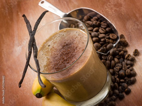 Photo: drink smoothie with coffee banana and vanilla drink smoothie with coffee banana and vanilla