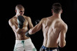 Two man boxing