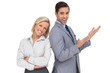 Photo: Happy colleagues standing together Happy colleagues standing together