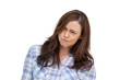 Hilarious woman grimacing