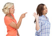 Two friends arguing