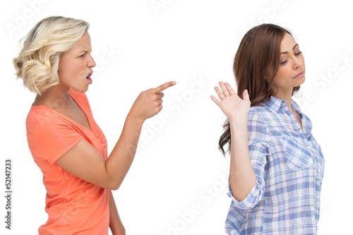 Photo: Two friends arguing Two friends arguing