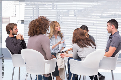 Photo: Group therapy session Group therapy session