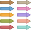 Vector: Leather arrows Leather arrows