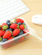 Healthy lunch at office