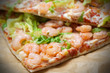 Foto: Pizza con gamberetti - Shrimp pizza Pizza con gamberetti - Shrimp pizza