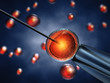 Illustration: Intracytoplasmic sperm injection,In Vitro fertilization Intracytoplasmic sperm injection,In Vitro fertilization