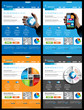 Web designs set with 4 different subjects-themes