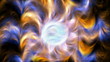 Abstract fractal water flower