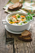 Chicken soup with vegetables