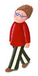 Little boy walking